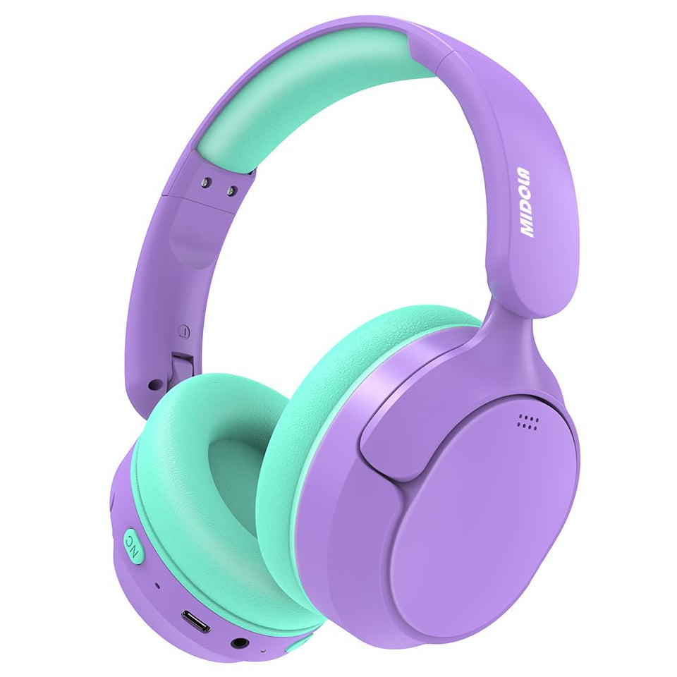 MIDOLA Kids Bluetooth Headphones with ANC for focused learning and quiet play.