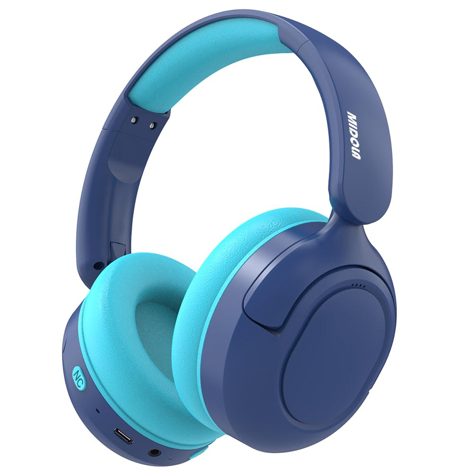 Midola Kids Bluetooth Headphones with ANC reduce background noise for learning.