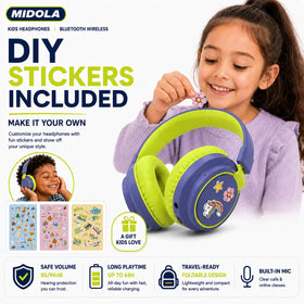 40mm drivers deliver clear stereo sound on MIDOLA