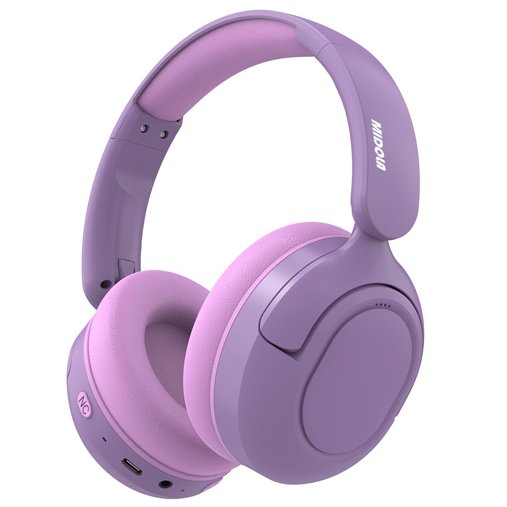 Midola Kids headphones with ANC one-button for quiet study sessions.
