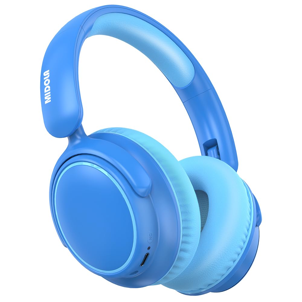 MIDOLA Kids Headphones with ANC reduce distractions for focused online classes.
