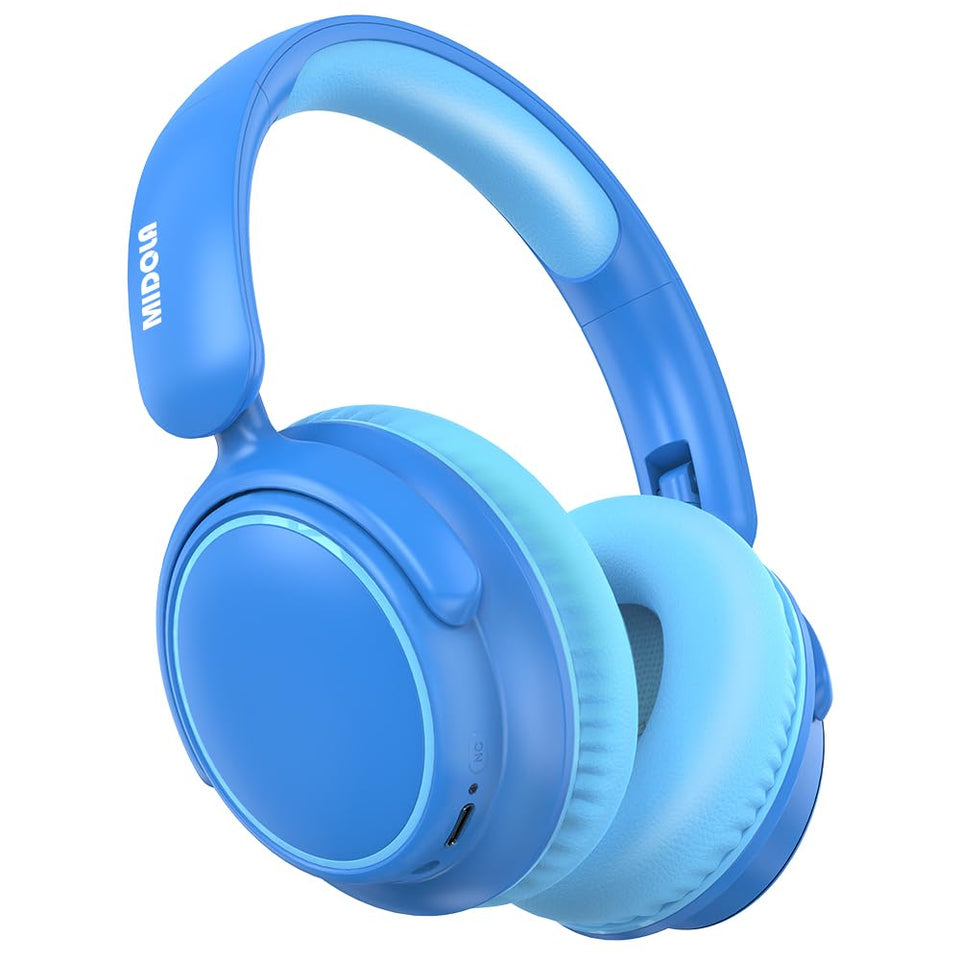 MIDOLA Kids Headphones with ANC reduce distractions for focused online classes.