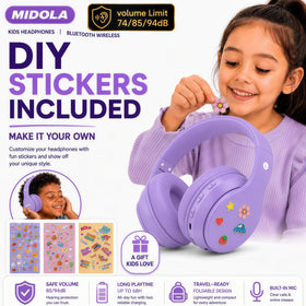 MIDOLA wired option via 3.5mm for uninterrupted listening.