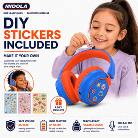 MIDOLA foldable blue design fits backpacks and carry-ons.