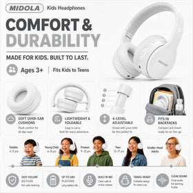 MIDOLA built-in microphone for hands-free calls during homeschooling and chats.