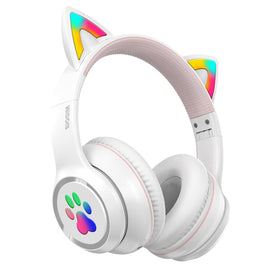 MIDOLA Kids headphones with cat ear LED light for immersive playtime.
