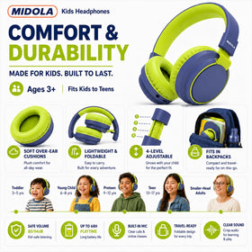Detachable 3.5mm aux cable for wired listening