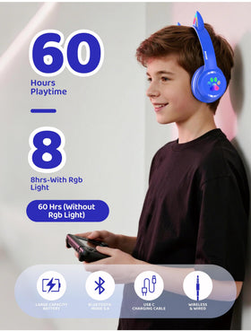 Midola Kids Headphones foldable design for easy travel and storage.