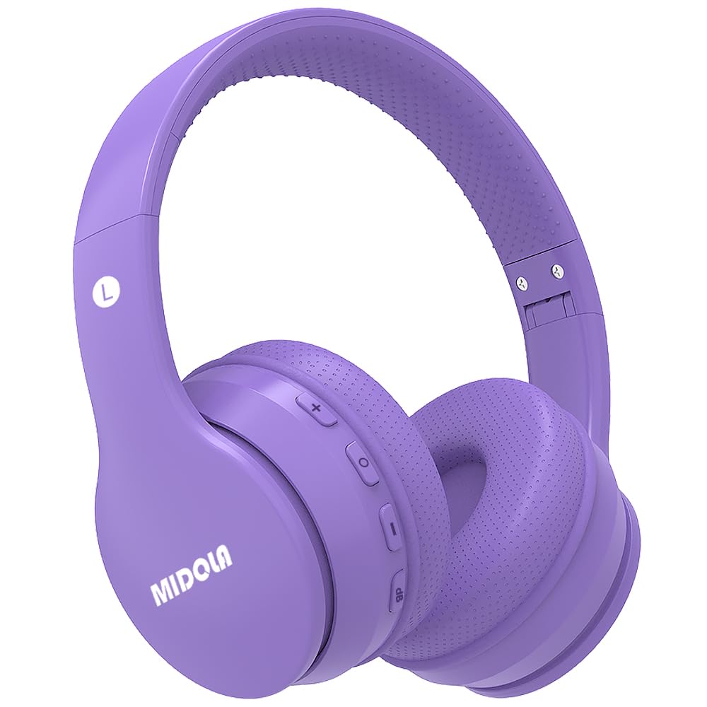 MIDOLA Kids headphones foldable lightweight design for easy storage and portability.