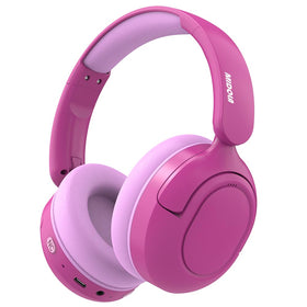 Midola Kids Headphones Rose Pink folded for compact storage and travel