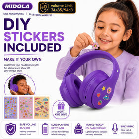 MIDOLA quick 10-minute charge provides about 4 hours of listening on the go.