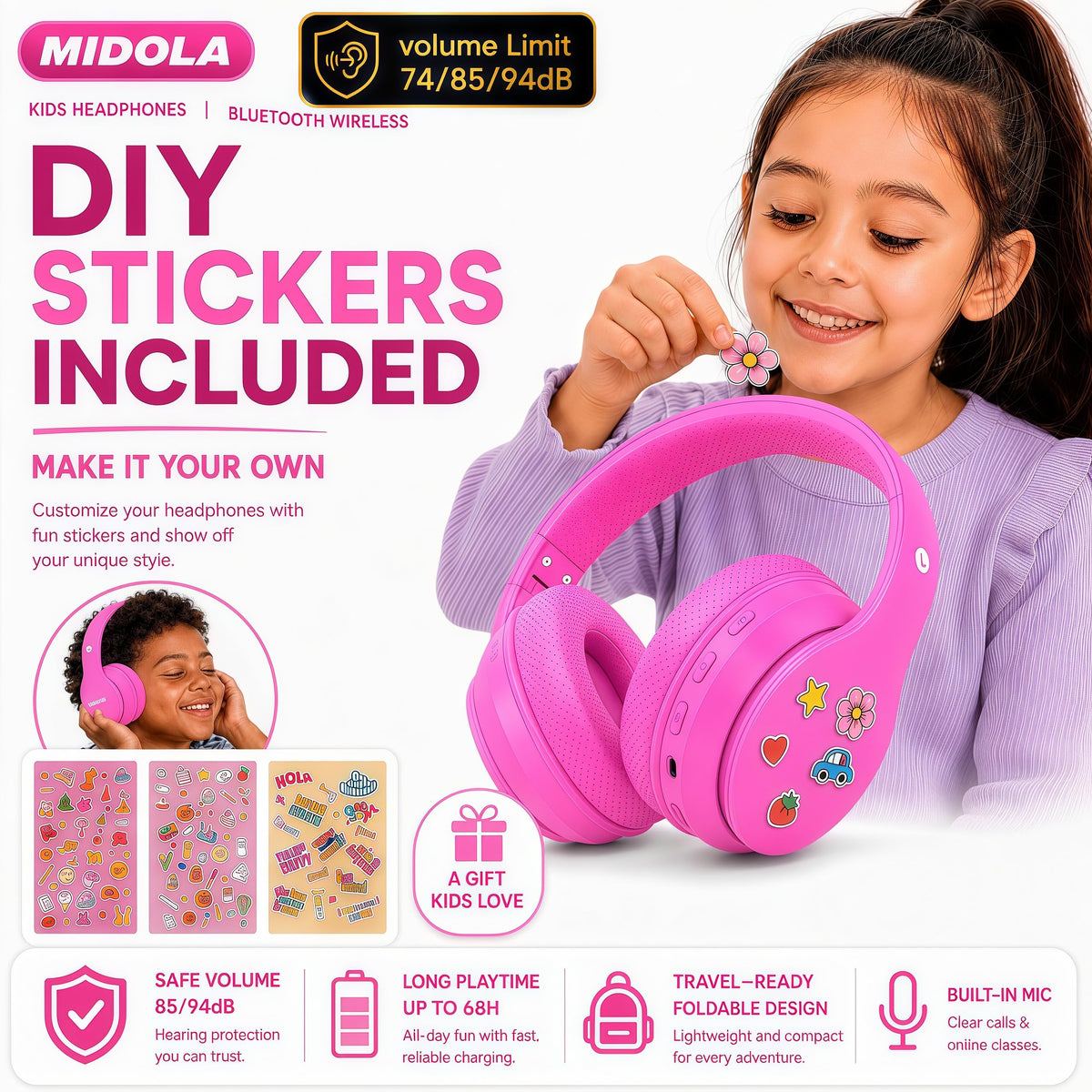 MIDOLA quick charge adds hours after a brief top-up