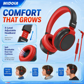 MIDOLA wide, adjustable headband for growing heads and comfortable fit