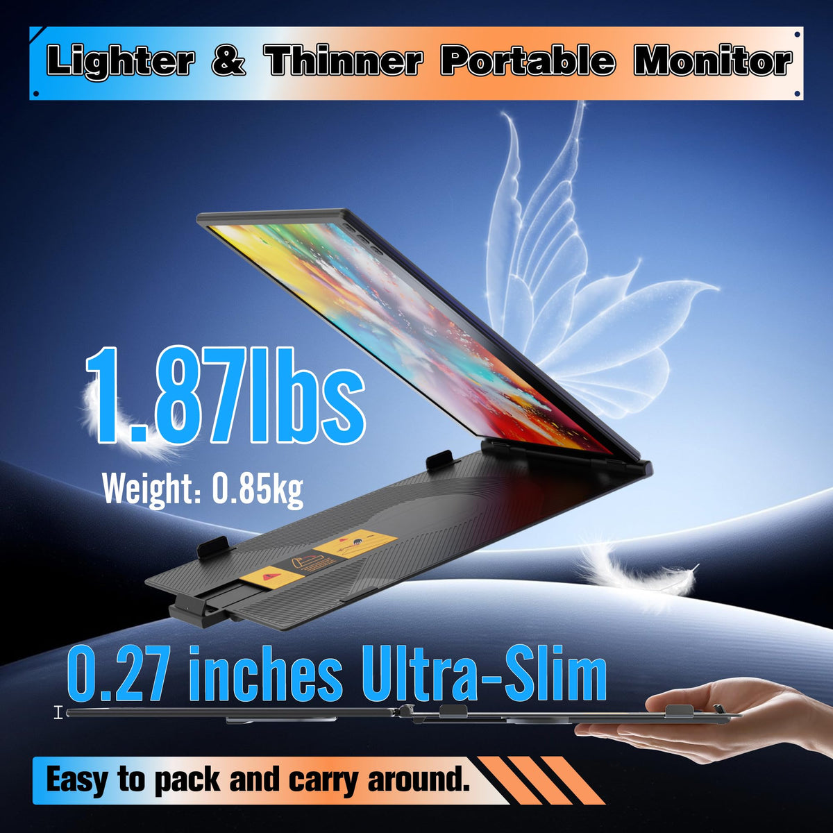 Miesebe dual-monitor setup boosts productivity with extra workspace.