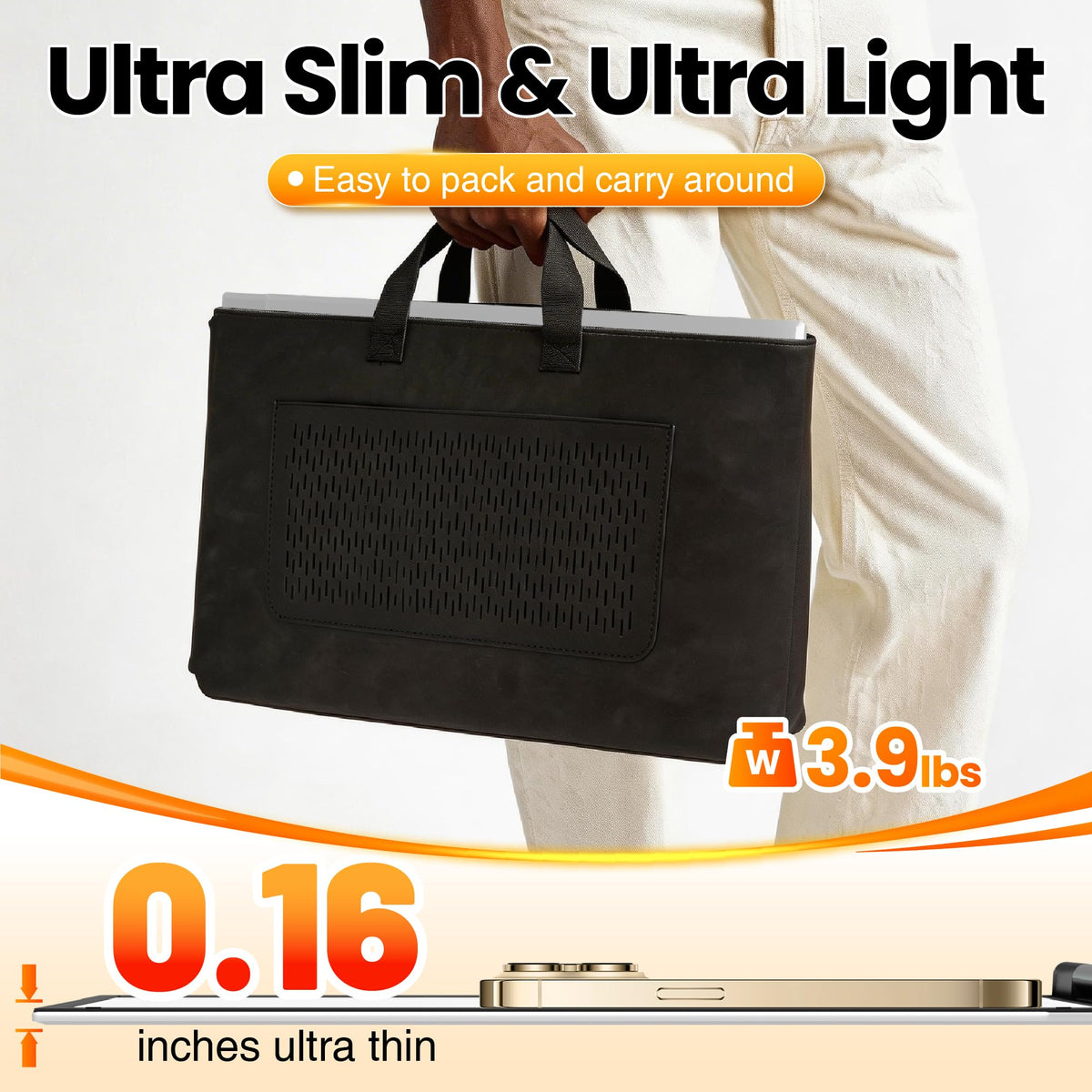Miesebe 180-degree rotatable screens and adjustable kickstand for ergonomic setup.
