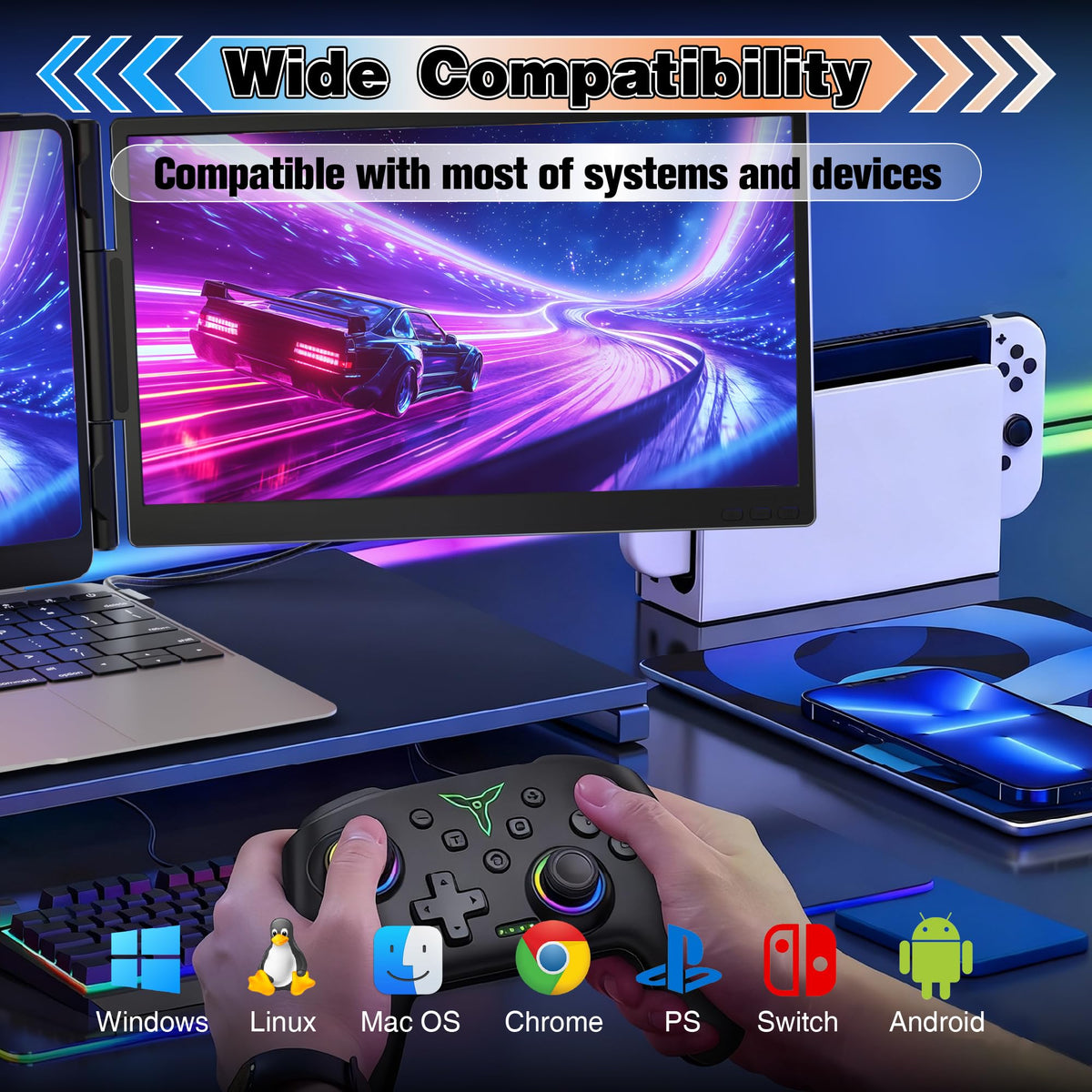 Miesebe ultra-thin portable monitor fits easily in a bag.