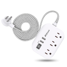 Mifaso cruise power strip side view shows compact design for tight spaces.