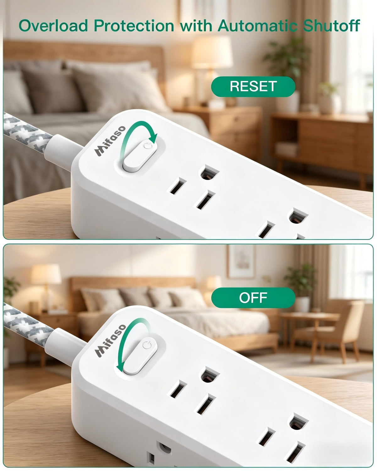 Mifaso ideal for dorm rooms and study areas.