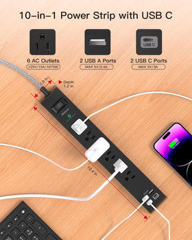 Mifaso close-up of right-angle flat plug and 5-foot braided cord for tight spaces