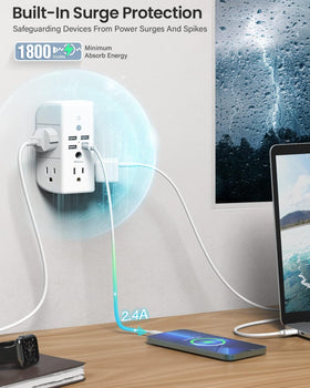 Mifaso LED night light offers soft illumination for late-night navigation.