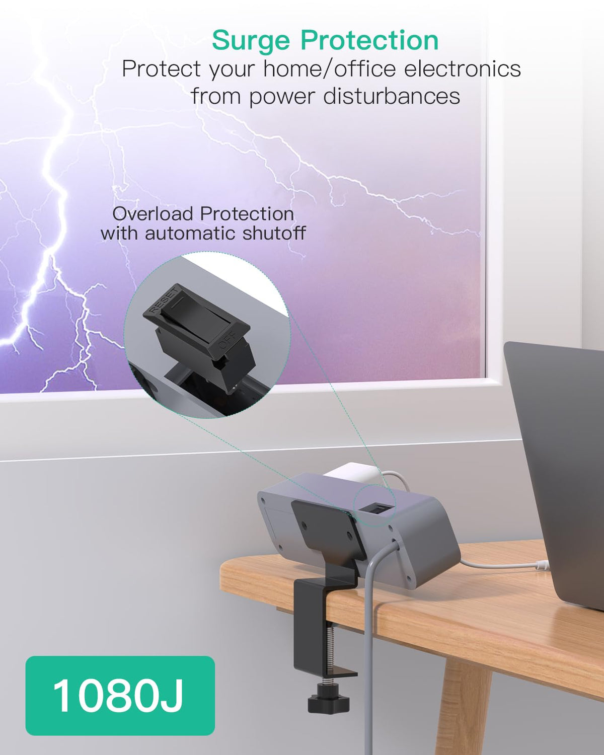 Mifaso lifestyle on home office desk demonstrating clutter-free charging convenience