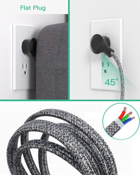 Mifaso 15ft cord stretched to show scale and flexible placement benefit