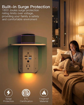 Mifaso PD20W night-light provides a gentle glow for safe nighttime navigation.