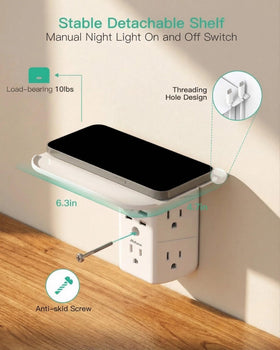 Mifaso PD20W surge protector indicator shows protection status.