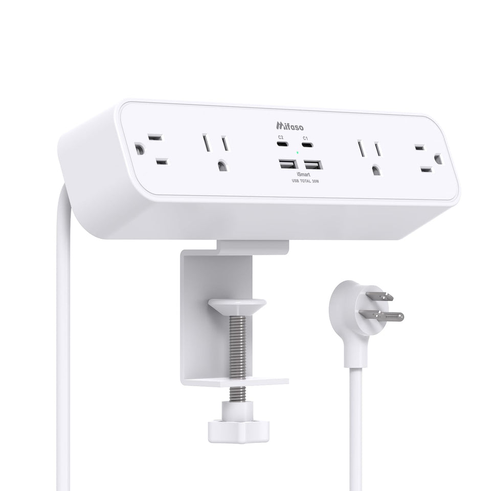 mifaso PD30W front view showing ports and outlets for tidy charging