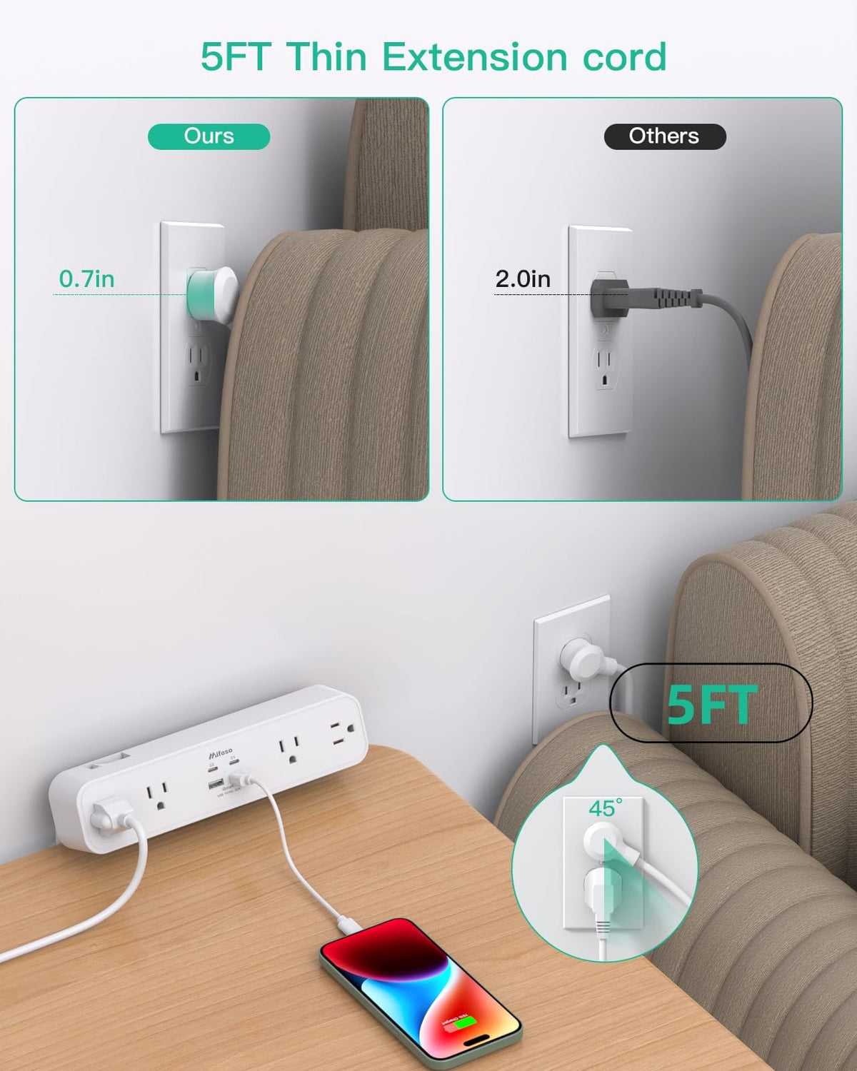 mifaso PD30W mounted under desk lifestyle reducing desktop clutter