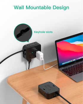 Mifaso power strip 900 Joules surge protection guards equipment.
