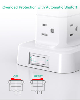 Mifaso dorm-ready setup keeps outlets organized in small rooms.