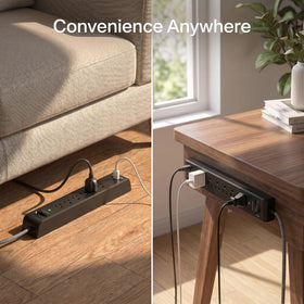 Mifaso held in hand to show compact footprint and outlet scale for placement