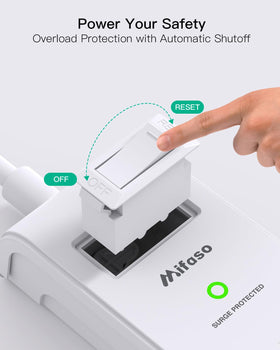Mifaso next to phone illustrating compact scale and practical reach benefit