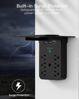 Mifaso 490 Joules surge protection shields electronics during voltage spikes
