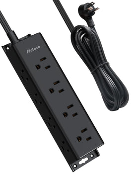 The Mifaso surge protector power strip with 12 outlets for a tidy desk setup.