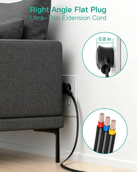 Mifaso 5ft cord offers flexible placement in tight spaces.