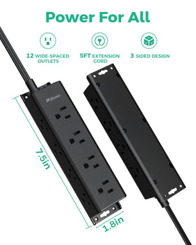 Mifaso mounting holes enable easy wall or desk mounting.