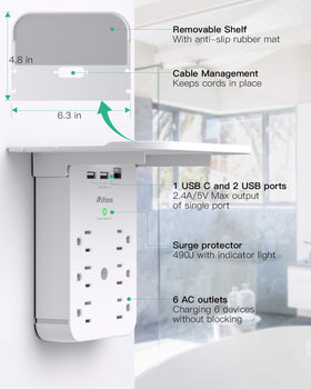 Mifaso USB-C port provides fast charging for phones and tablets