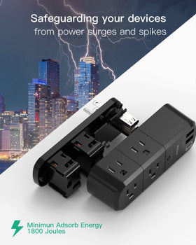 Mifaso USB-A and USB-C ports provide adaptive charging for multiple devices.