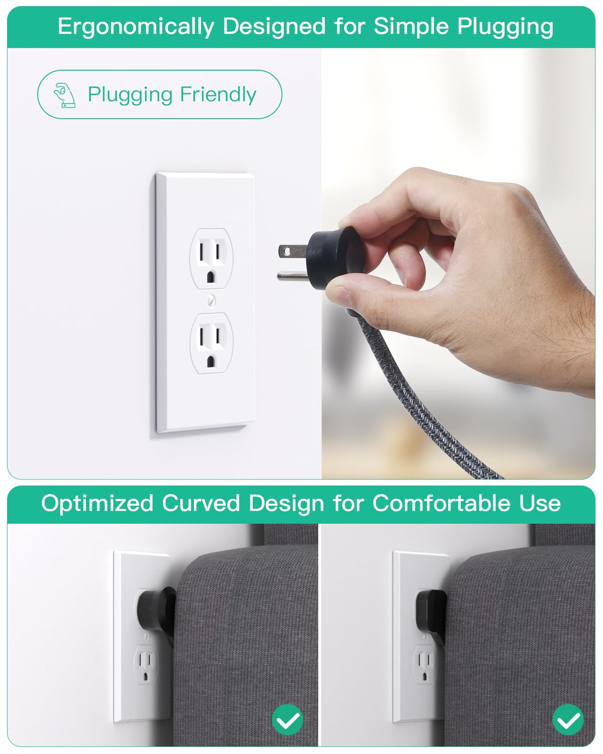 Mifaso wall-mount back slots enable neat wall installation.