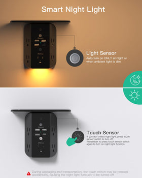Mifaso wall mount design enables secure installation on a duplex outlet