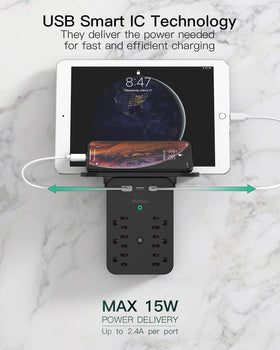 Mifaso shelf-outlet combo keeps toothbrushes and razors off the counter while charging