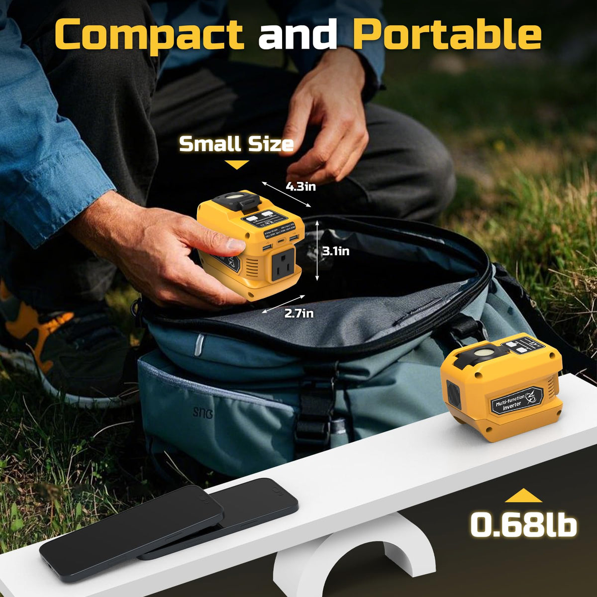 Mightrench ultra-portable compact design fits backpacks and tool bags