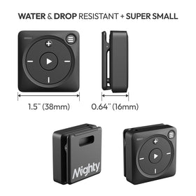 Mighty 3 back view illustrating rugged durability and water resistance for active use.