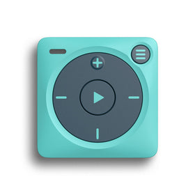 Mighty 3 front view in blue showing portable offline music for kids on the go.