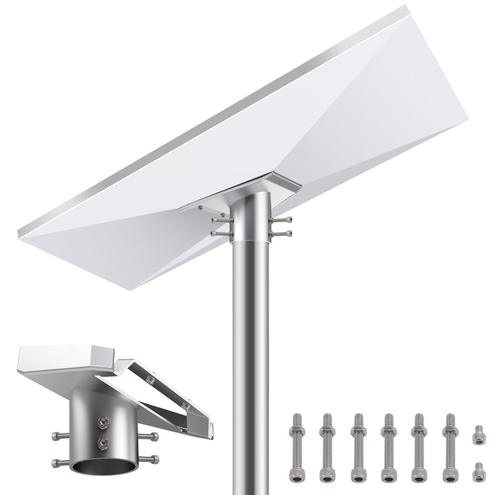 Migkin heavy-duty Gen3 pipe adapter; adjustable roof Starlink mounting.