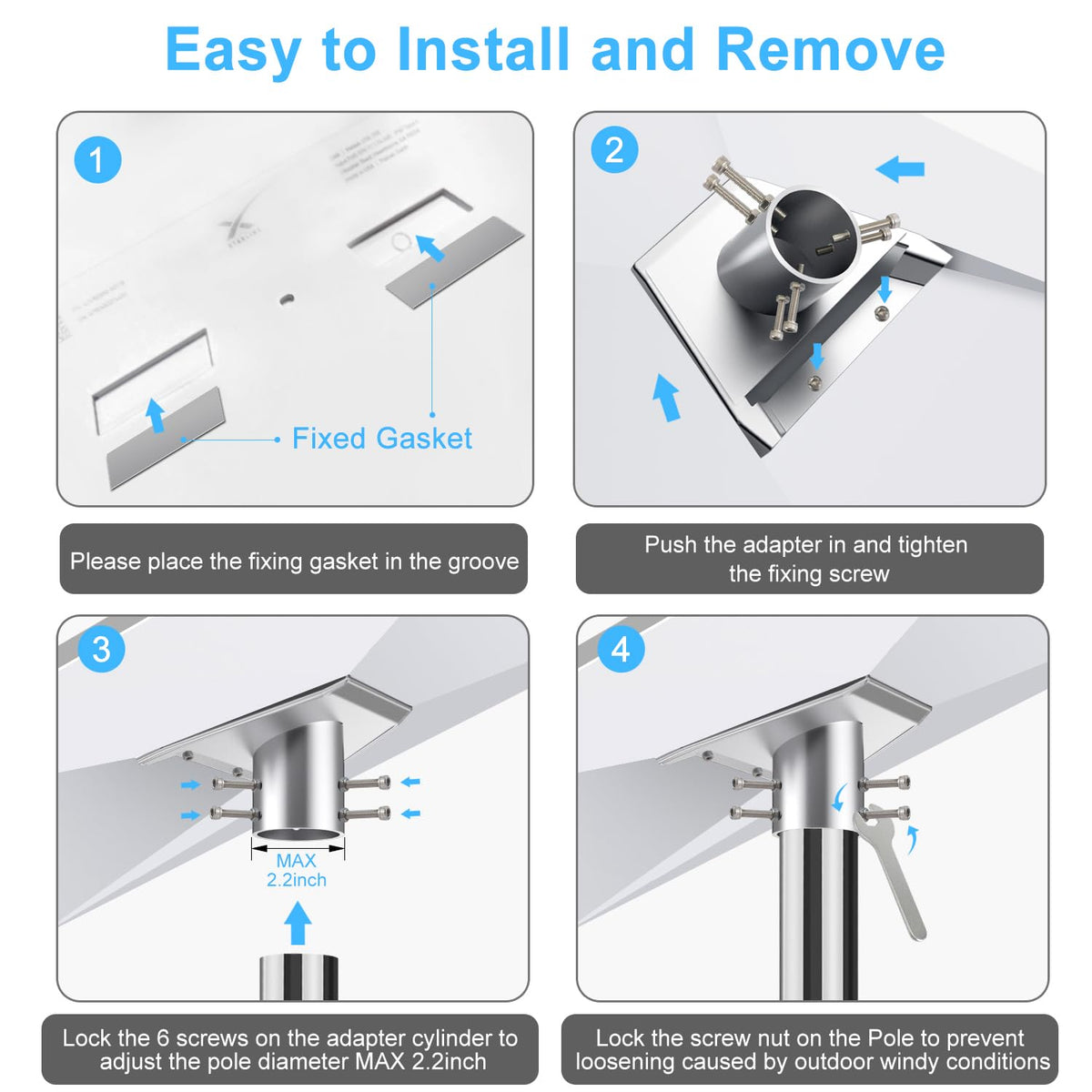 Migkin Gen3 roof install kit; rugged coastal-ready mounting.