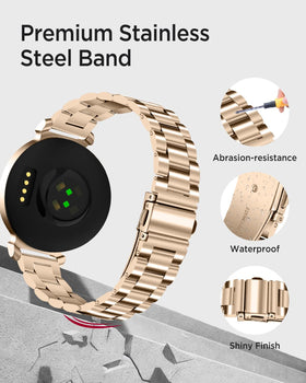 Miimall band worn on wrist with Lily 2, slim profile for comfortable fit