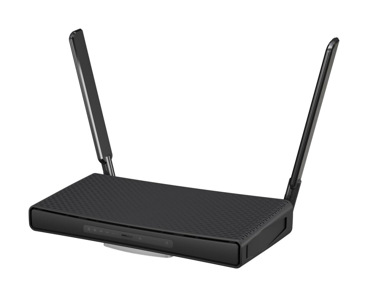 MikroTik C53UiG+5HPaxD2HPaxD front view shows dual-band Wi-Fi capability